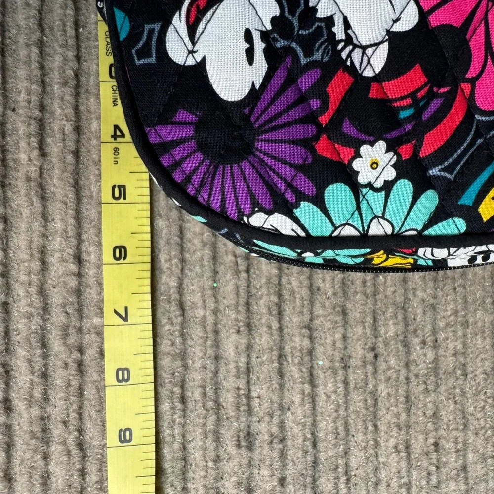 Vera Bradley Disney Mickey Minnie Sensational Floral Cosmetic Bag Makeup Pouch